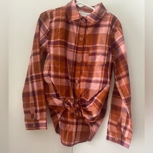 Children’s Place plaid button down shirt- size Small 5/6